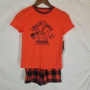 Cat &‎ Jack Creepy Crew Kids Pajama Set Med Halloween Holiday Spooky Season